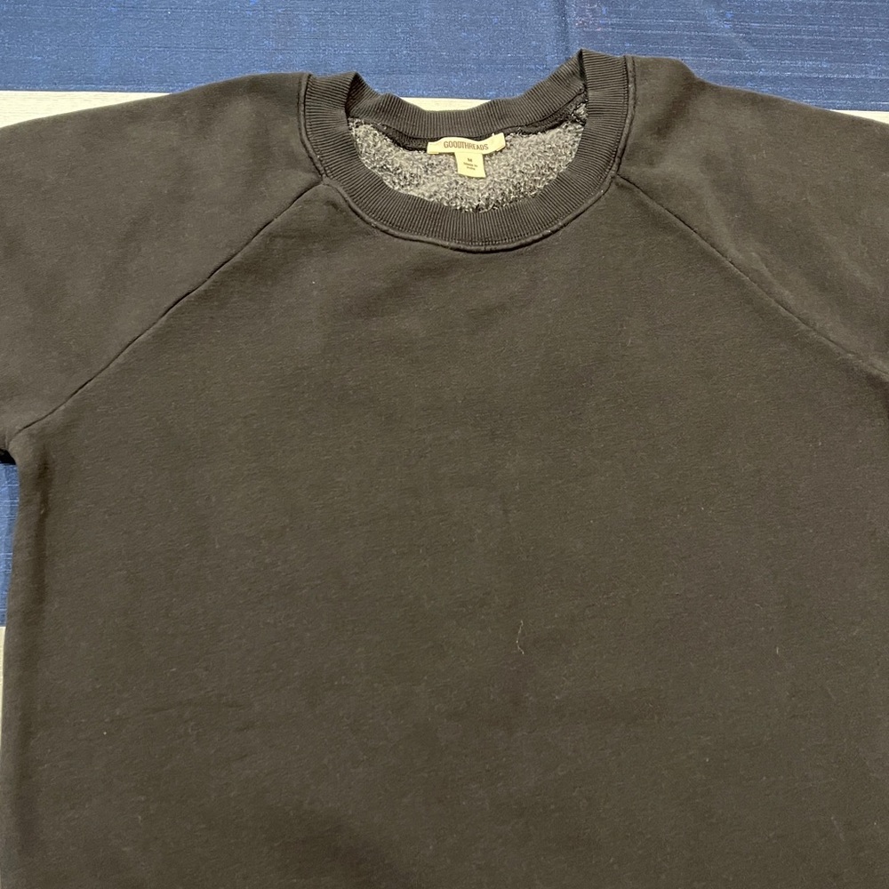 Goodthreads Women’s Charcoal Distressed Crewneck Sweater